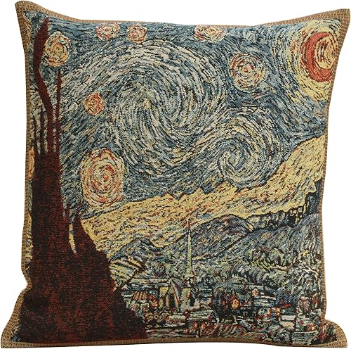 Miniatura 12 de Charlotte Home Furnishings - Funda de almohada decorativa de 16 x 16 pulgadas, fundas de almohada de tapiz para sofá y sala de estar, fundas de El