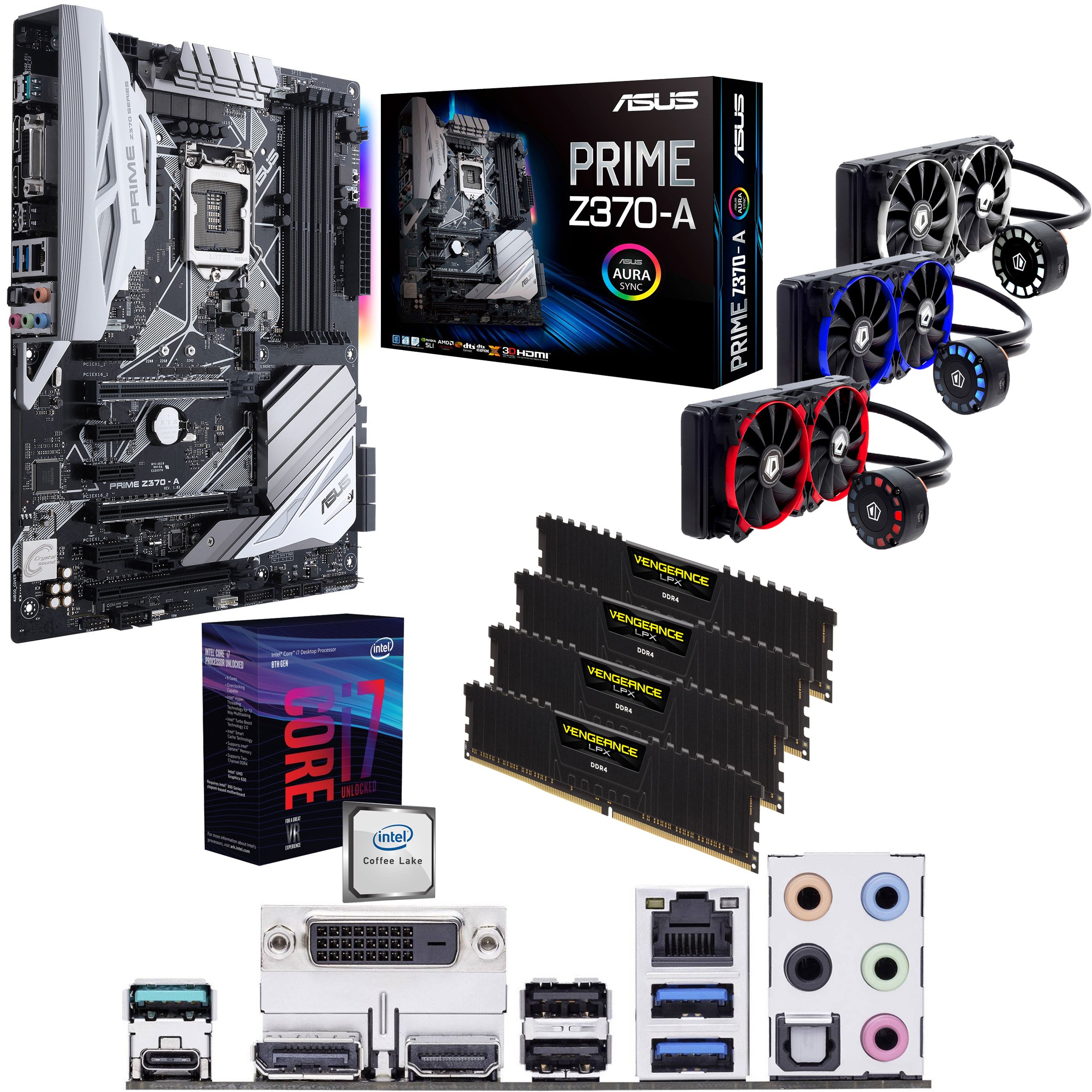 Intel Coffee Lake Core i7 8700k 5.0GHz Overclocked CPU, ASUS PRIME