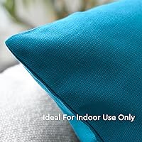 Vista 5 de Encasa XO Juego de 4 fundas de almohada de 20 x 20 pulgadas, sin rellenos, fundas de almohada de algodón para sala de estar, cama, sofá, sofá
