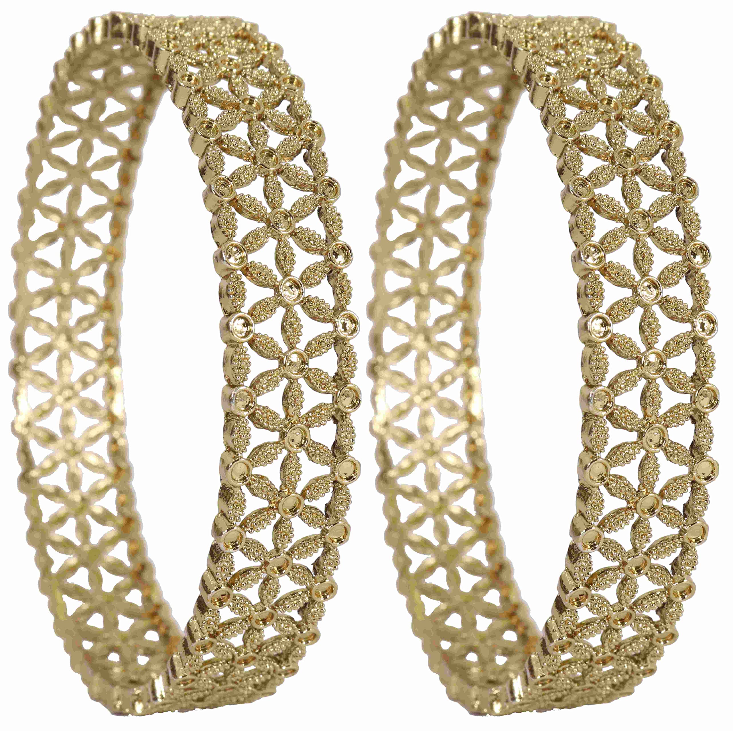 See full amazon price history chart for NMII Non Precious Metal Base Metal With Zicon Studded Glossy Finished Kada Set For Women and Girls,(Antique-2.4 Inches),Pack Of 2 Kada Set NMII Non Precious Metal Base Metal With Zicon Studded Glossy Finished Kada Set For Women and Girls,(Antique-2.4 Inches),Pack Of 2 Kada Set (B0BDFQQCD2) Amazon Price History, Amazon Price Tracker