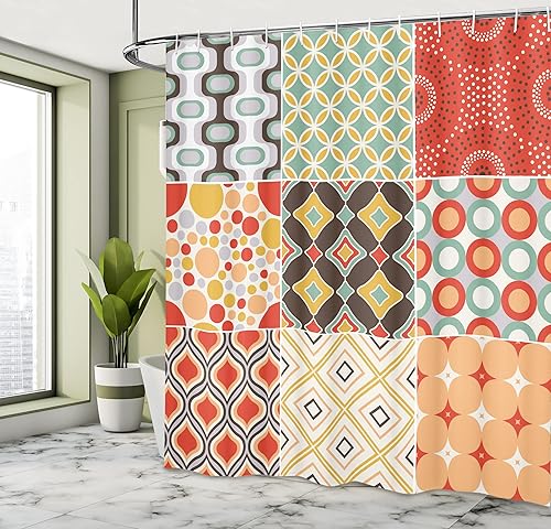 Miniatura 4 de Cortina de regadera de mundo marino, peces, estrellas de mar, formato arte moderno, decoraciones temáticas para niños para baño del hogar,