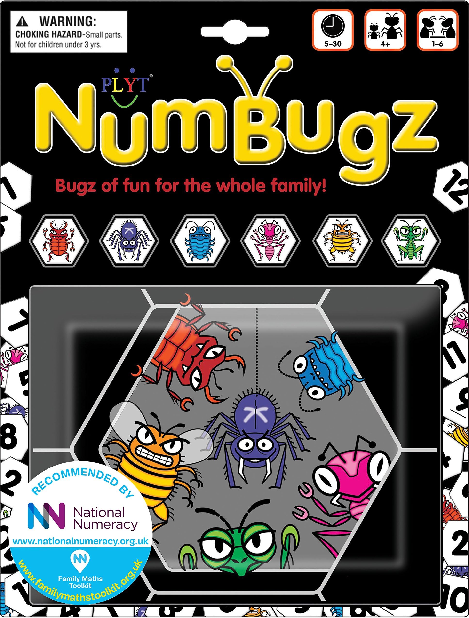 NumBugz - a fun, educational number games platform - endorsed by National Numeracy, Age 4+