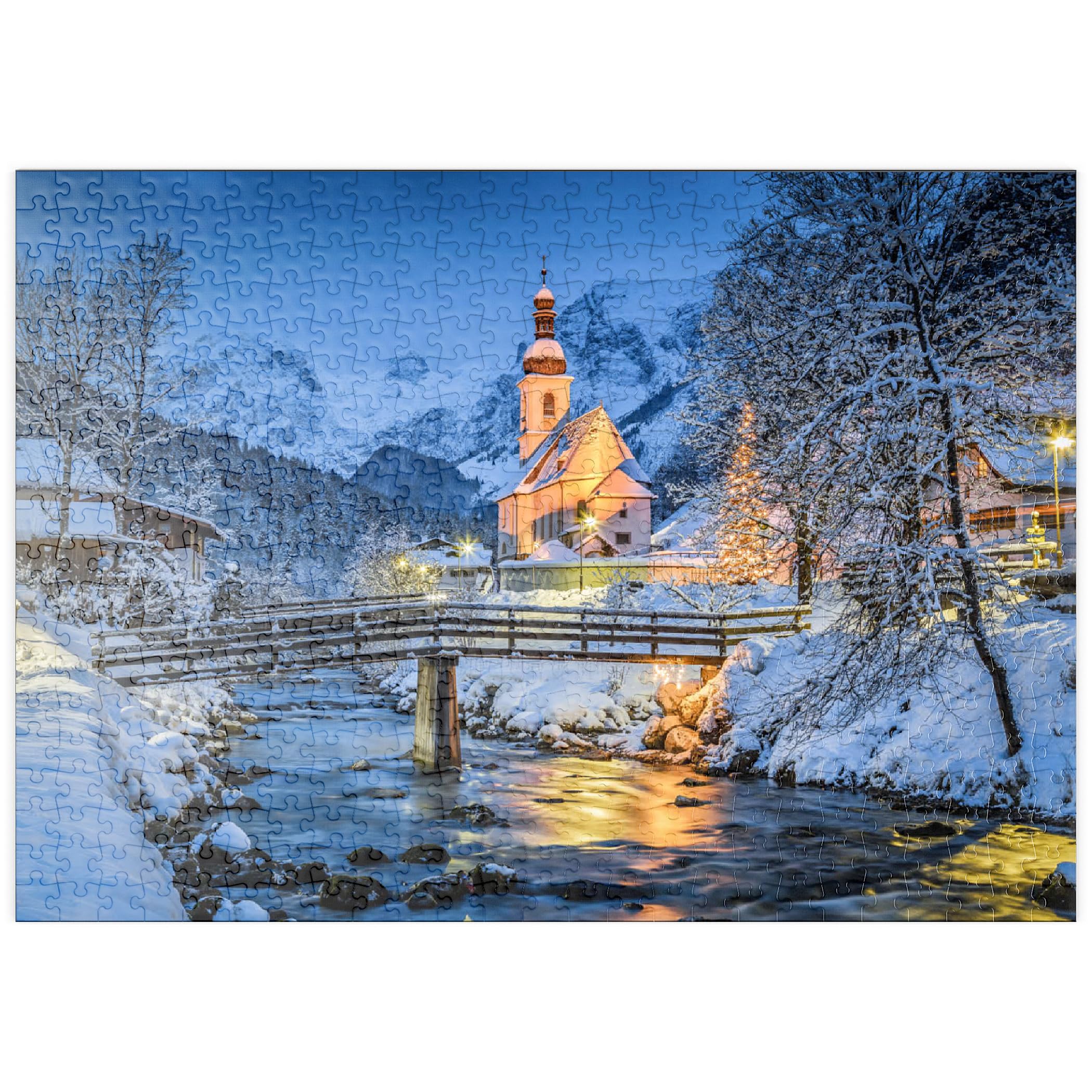 Berchtesgaden Winter Landscape, Pilgrimage Church Of Saint Sebastian - Premium 500 pieces Puzzle - MyPuzzle special collection from Puzzle Galaxy