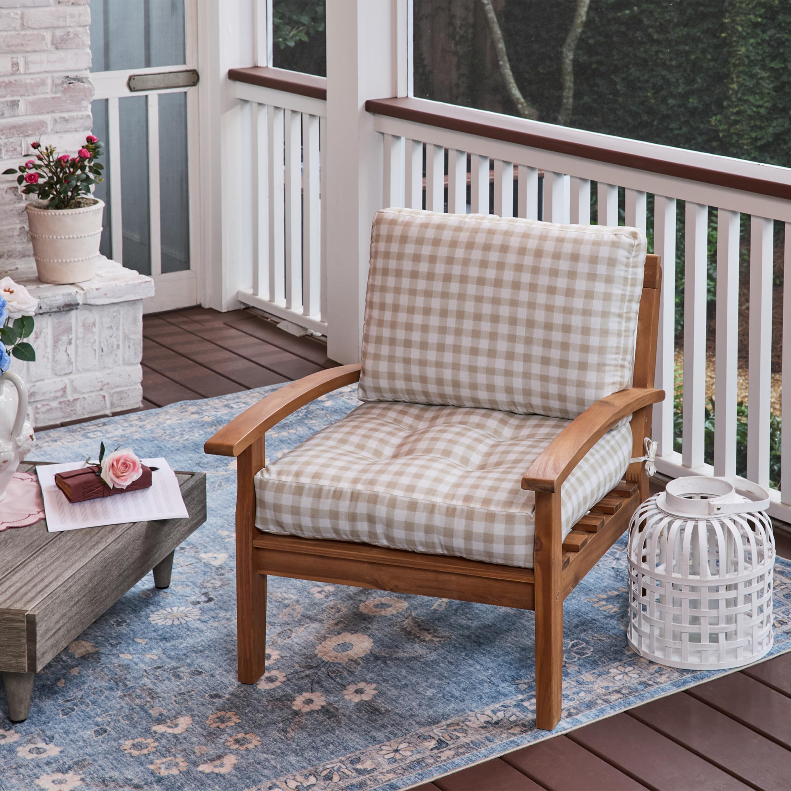 Amazon.com : Arden Plush Modern Tufted Polyfill Deep Seat Cushion
