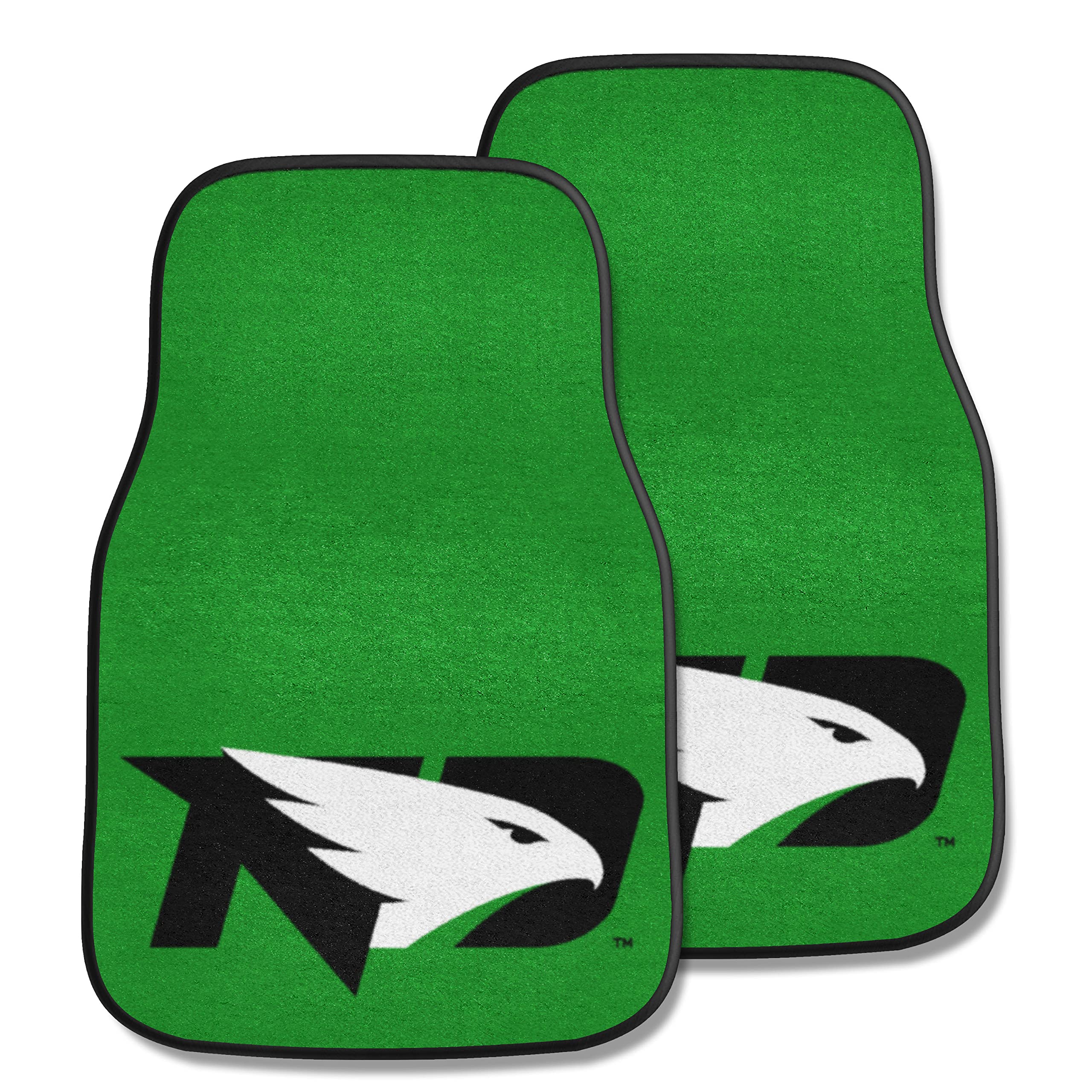 FANMATS NCAA Unisex-Adult Front Carpet Car Mat Set - 2 Pieces