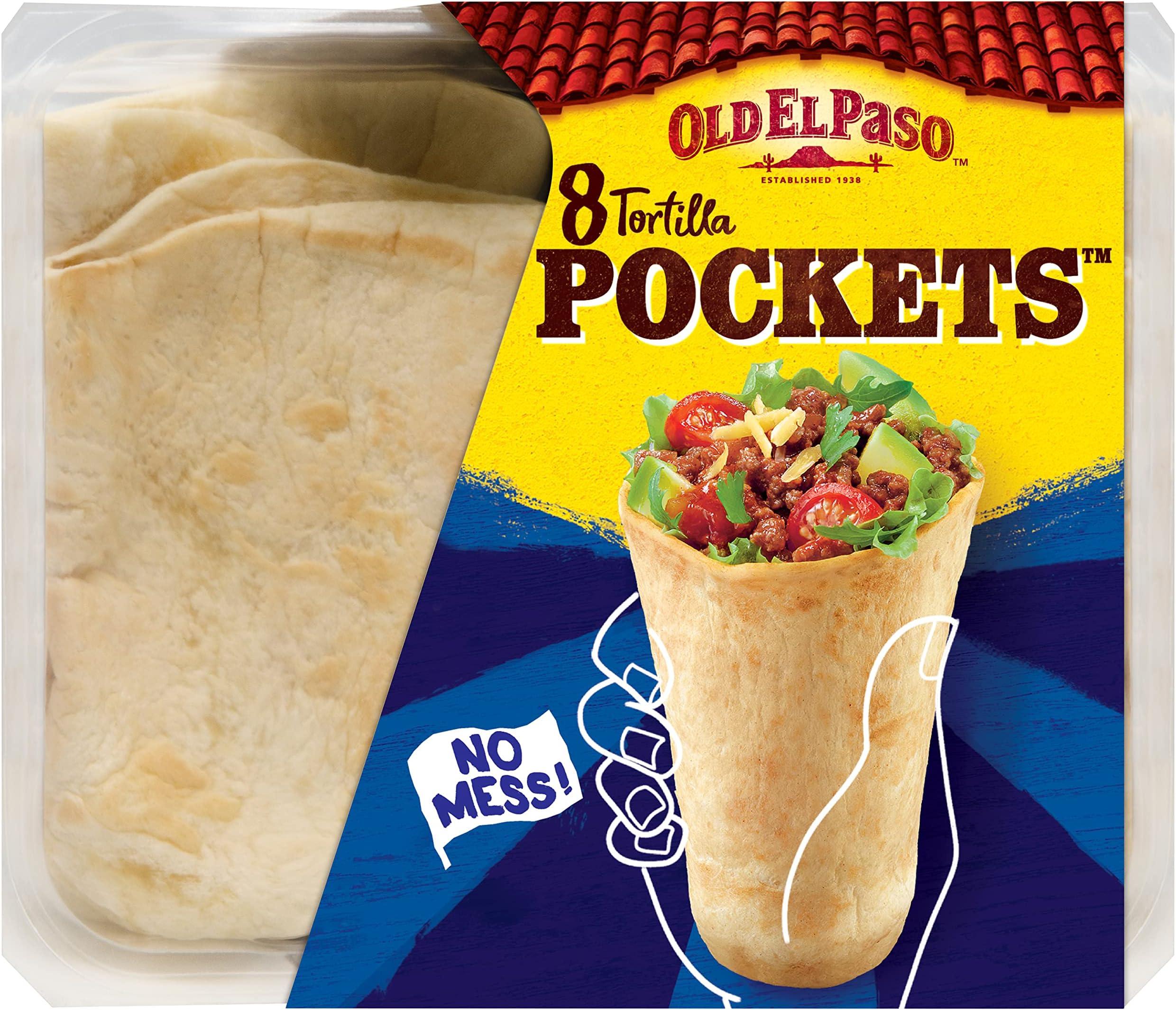 Old El Paso Tortilla Pockets, Pack of 8