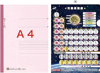 Amazon | 受験A4クリアファイル (元素周期表) | クリアホルダー