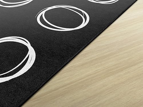 Vista 7 de Flagship Carpets Circle Sampler Alfombra de Área Educativa Abstracta para Aula para Niños y Maestros, Calidad Duradera para Escuelas, Preescolar