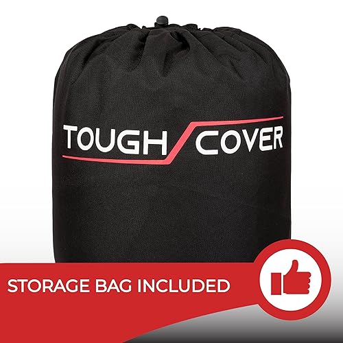 Miniatura 7 de Tough Cover Cubierta para cortacésped de equitación, extremo. Grado marino 600D, cubierta de cortacésped y cortacésped de ajuste universal, cubre