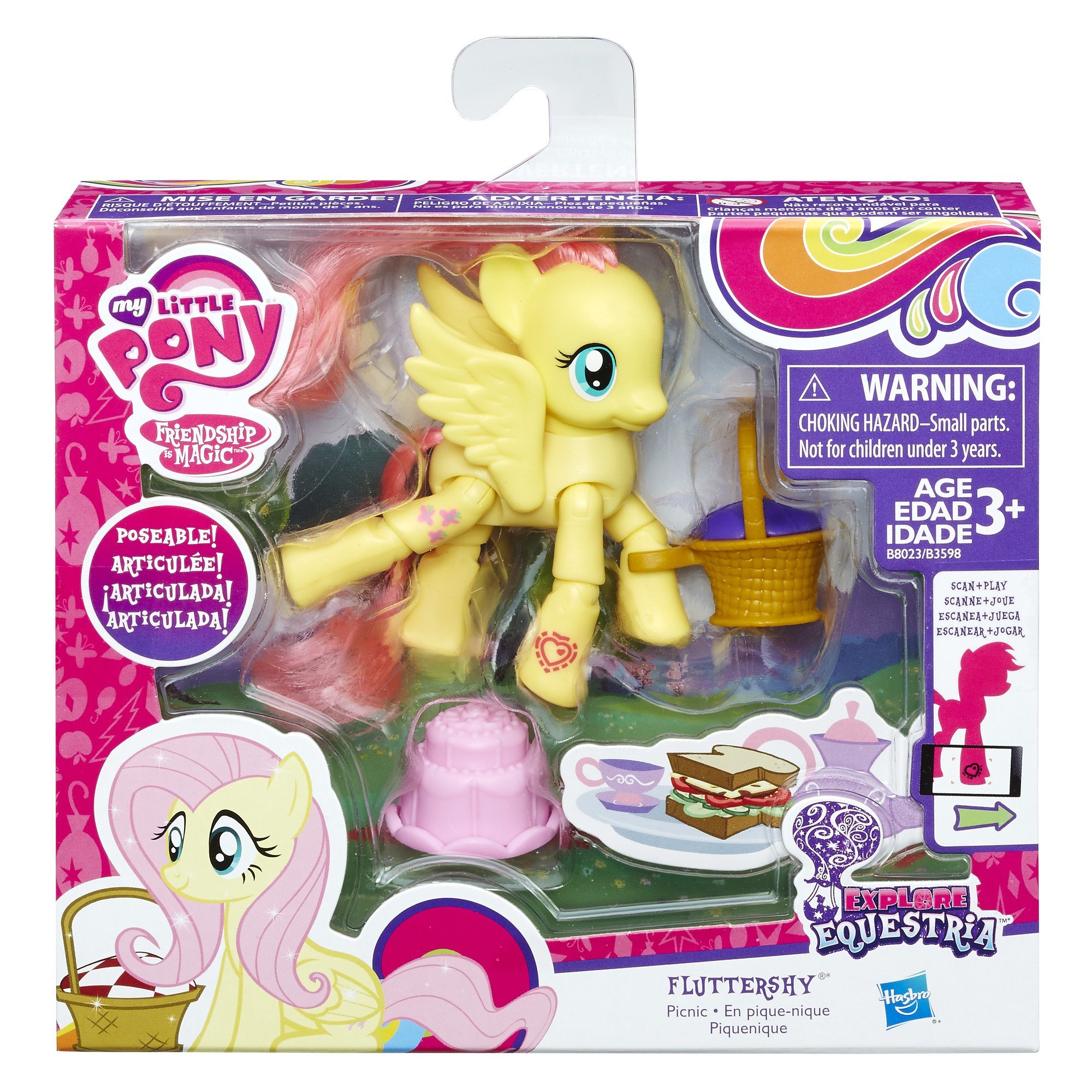 My Little Pony Explore Equestria Fluttershy Picnic Poseable Pony