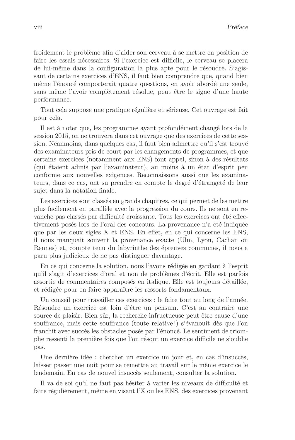 Les clefs pour l'oral MP Mathématiques, ENS-X: Exercices de la session 2015.