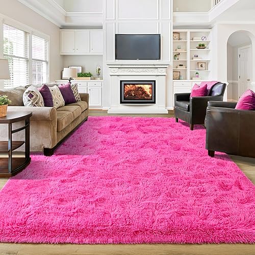 Vista 117 de JUNOVO - Alfombras de área ultra suaves de 3 x 5 pies, alfombras esponjosas para dormitorio, niños, niñas, bebés, sala de estar, suelo, cuarto