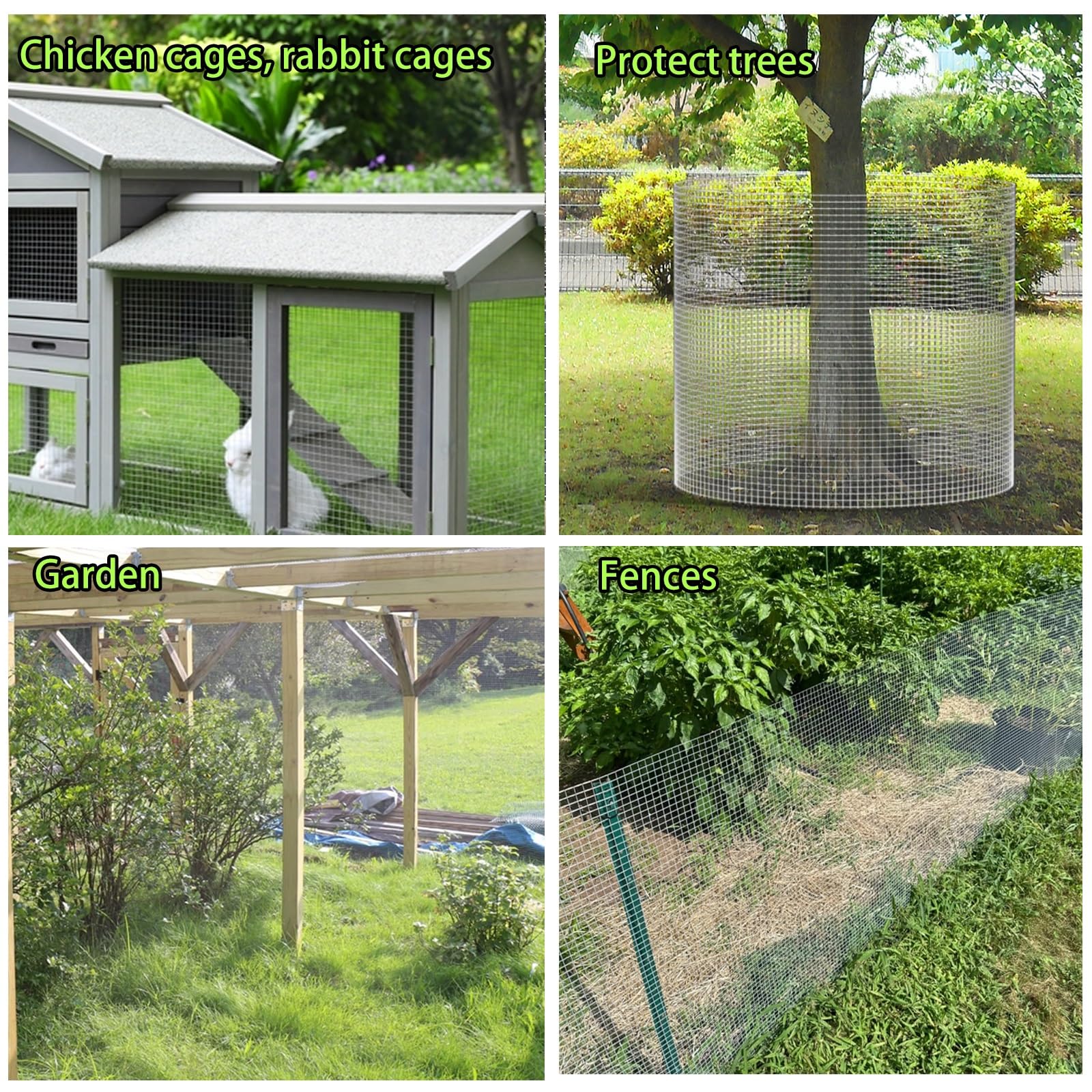 Malla de Alambre, Malla Electrosoldada, Malla Cuadrada Alambre para Pollos Valla Paneles Barrera para Jardinería Pajarera,Tela Metálica De Acero Inoxidable,Malla ganadera(1mx3m(39inx9.8ft))