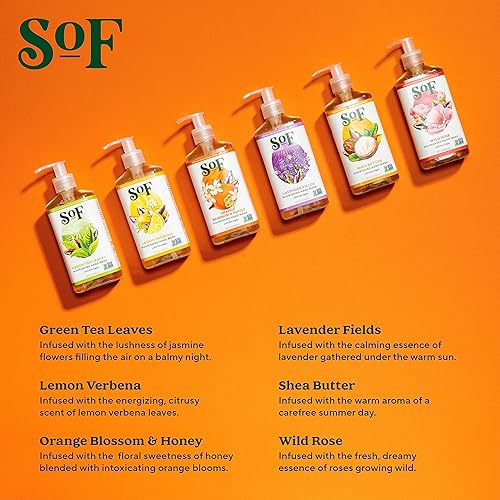 Miniatura 5 de South Of France Natural Body Care - Lavado de manos de 8 onzas (paquete variado A, 6 botellas)