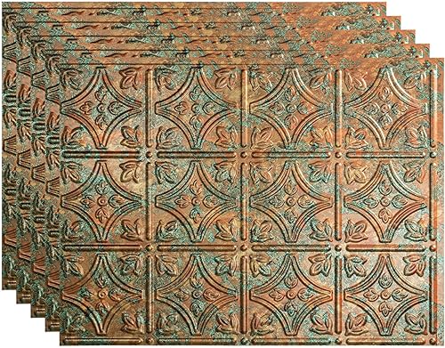 Miniatura 67 de FASÄDE Panel decorativo para salpicaduras de vinilo con estilo tradicional y patrón 1 en ónix cepillado (muestra de 6 x 6 pulgadas)