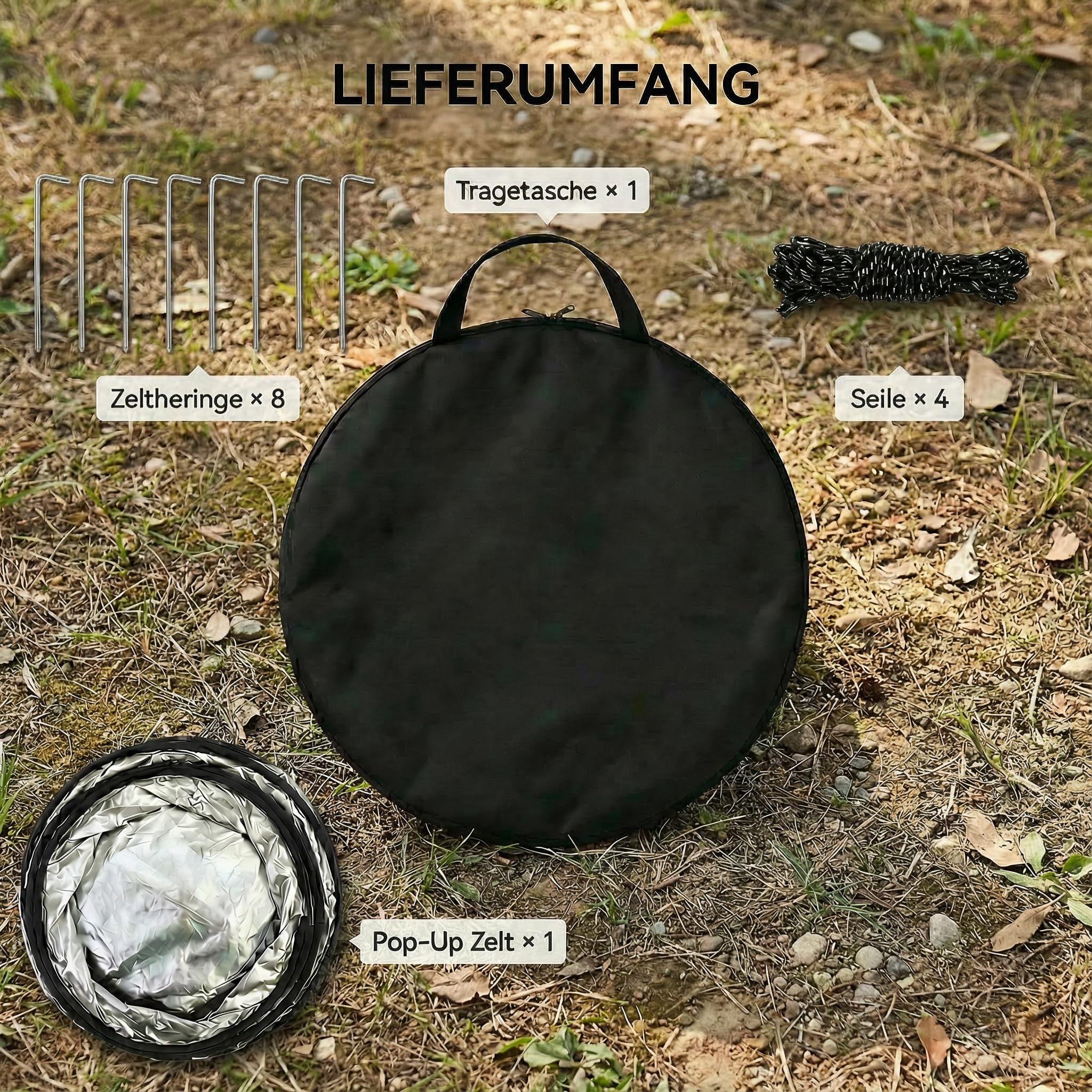 CLIPOP Pop-Up-WC-Zelt, tragbar, Dusche, Sichtschutz, wasserdicht, UV-Schutz, Umkleidezelt für Strand, Angeln, Wandern, Baden, Outdoor, mit Tragetasche