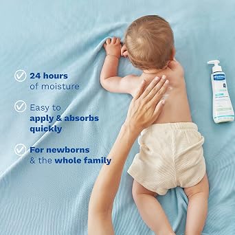 Mustela Stelatopia+ Lipid-Replenishing Cream - Moisturizer for Eczema-Prone Skin - With Natural Sunflower Oil and Prebiotic - EWG Verified - For Babies, Kids & Adults - Fragrance Free