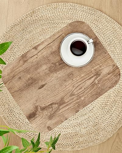 Miniatura 6 de Mesa auxiliar en forma de C, mesa auxiliar pequeña de 26.6 pulgadas de alto para sofá, cama, mesa alta de bandeja de TV para sala de estar,