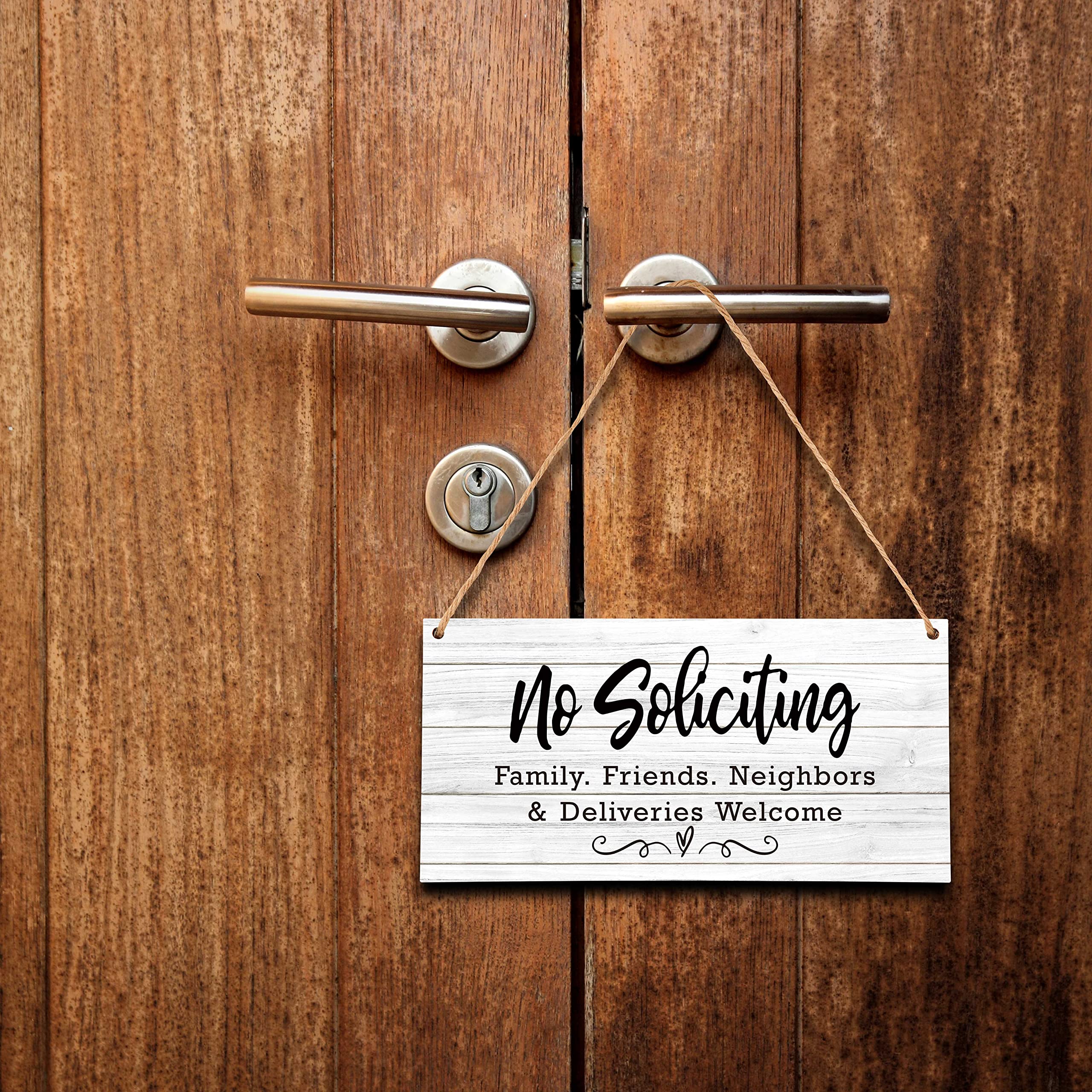 "No Soliciting" Schild Für Haus & Garten – 30,5 X 25,4 Cm, Aluminium, Mit Einziehbarem Metallpfahl (71 Cm)