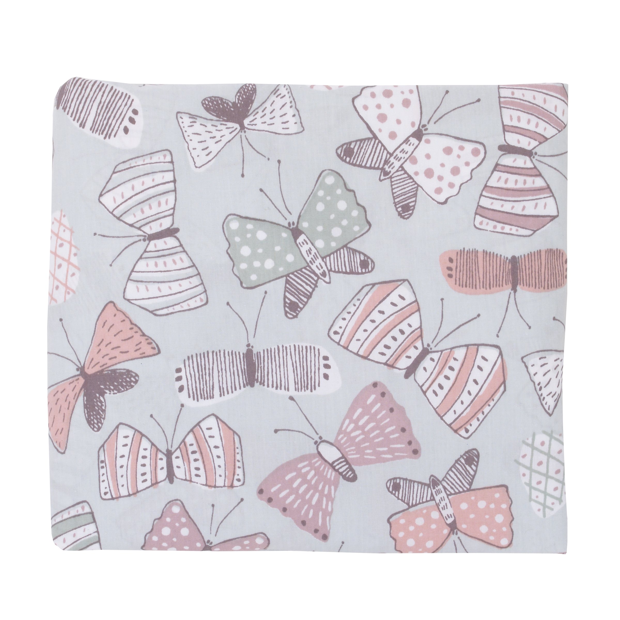 Snapklik.com : Dwell Studio Arden Butterfly Print Fitted Crib Sheet