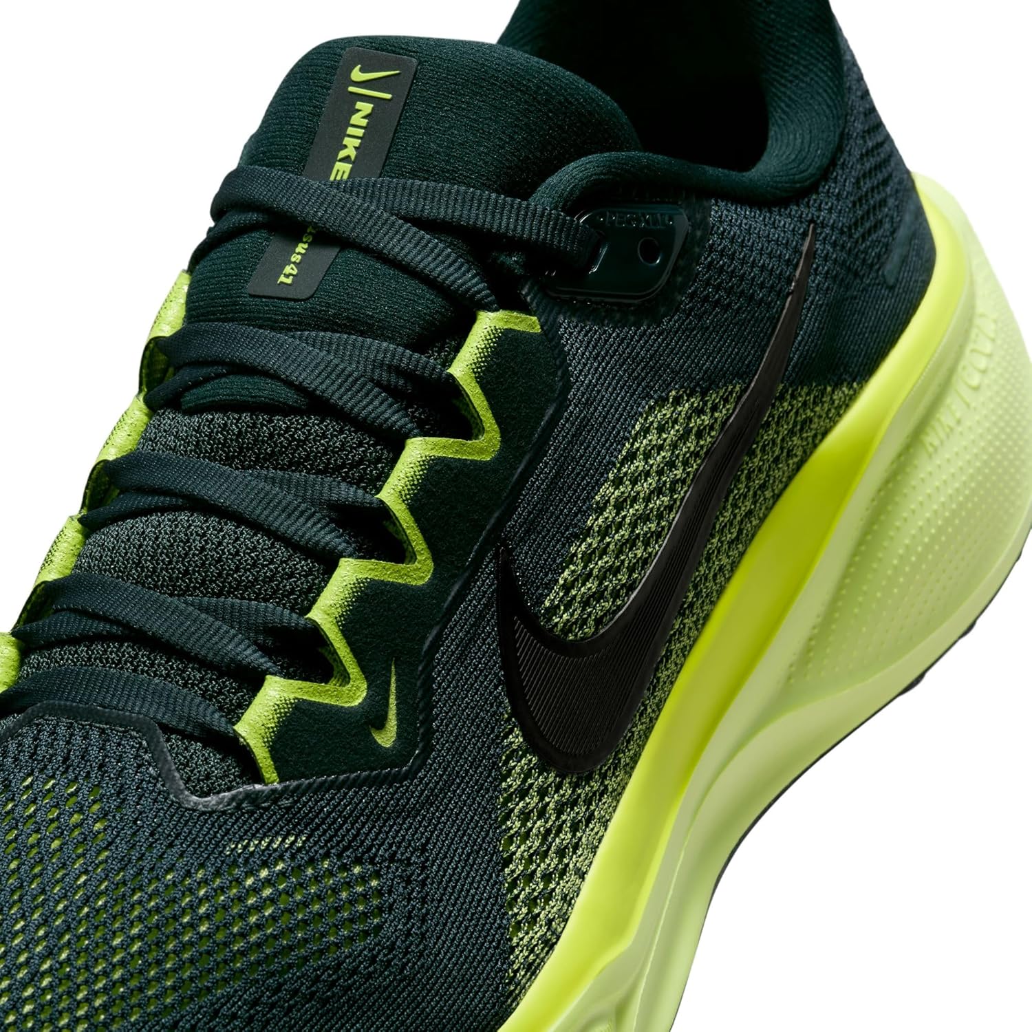 Nike Pegasus 41 Women's Road Running Shoes (Seaweed/Cyber/Light Lemon Twist/Black) - Image 7