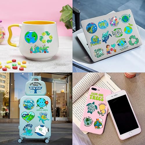 Miniatura 6 de 101 calcomanías temporales de tatuajes para el Día de la Tierra, suministros para fiestas, decoración de globos, recuerdos de fiesta de naturaleza,