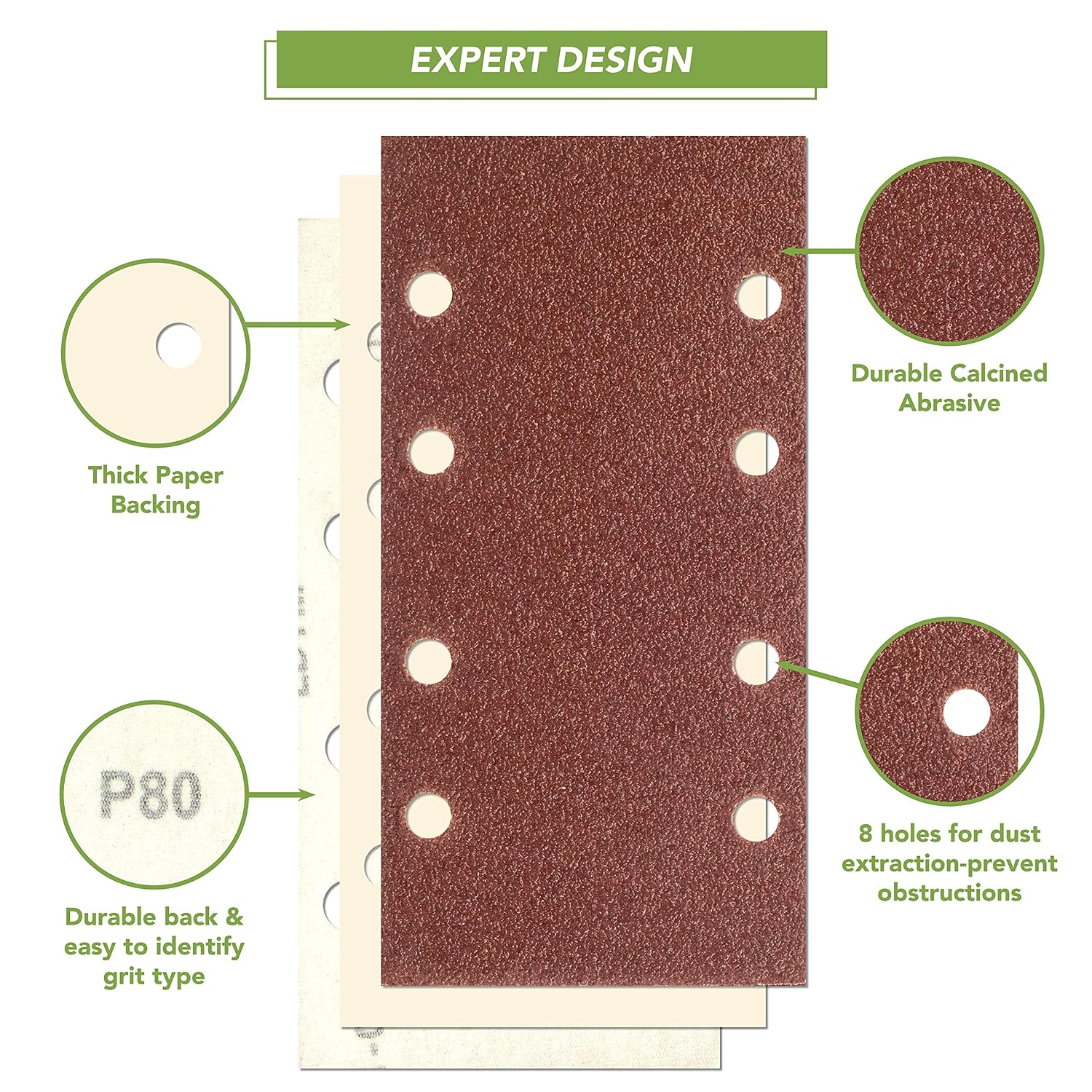 BLOSTM 40PCS Sandpaper for Electric Sander - Image 4