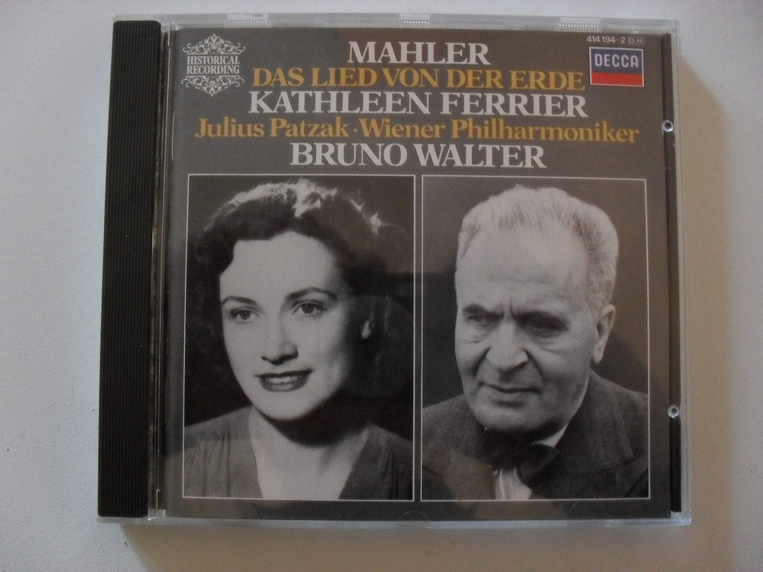 Das Lied Von Der Erde [Audio CD] Mahler; Ferrier; Walter; Patzak and Vpo