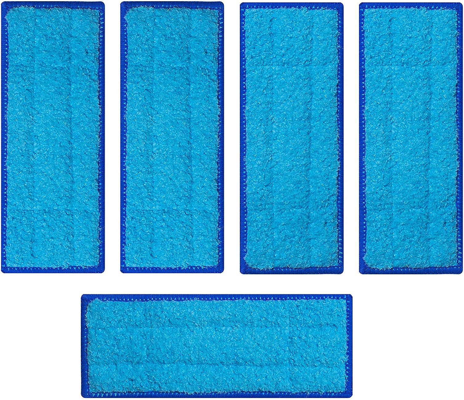 BESKIT 5 Pack Washable Wet Mopping Pads for Braava Jet 240 241