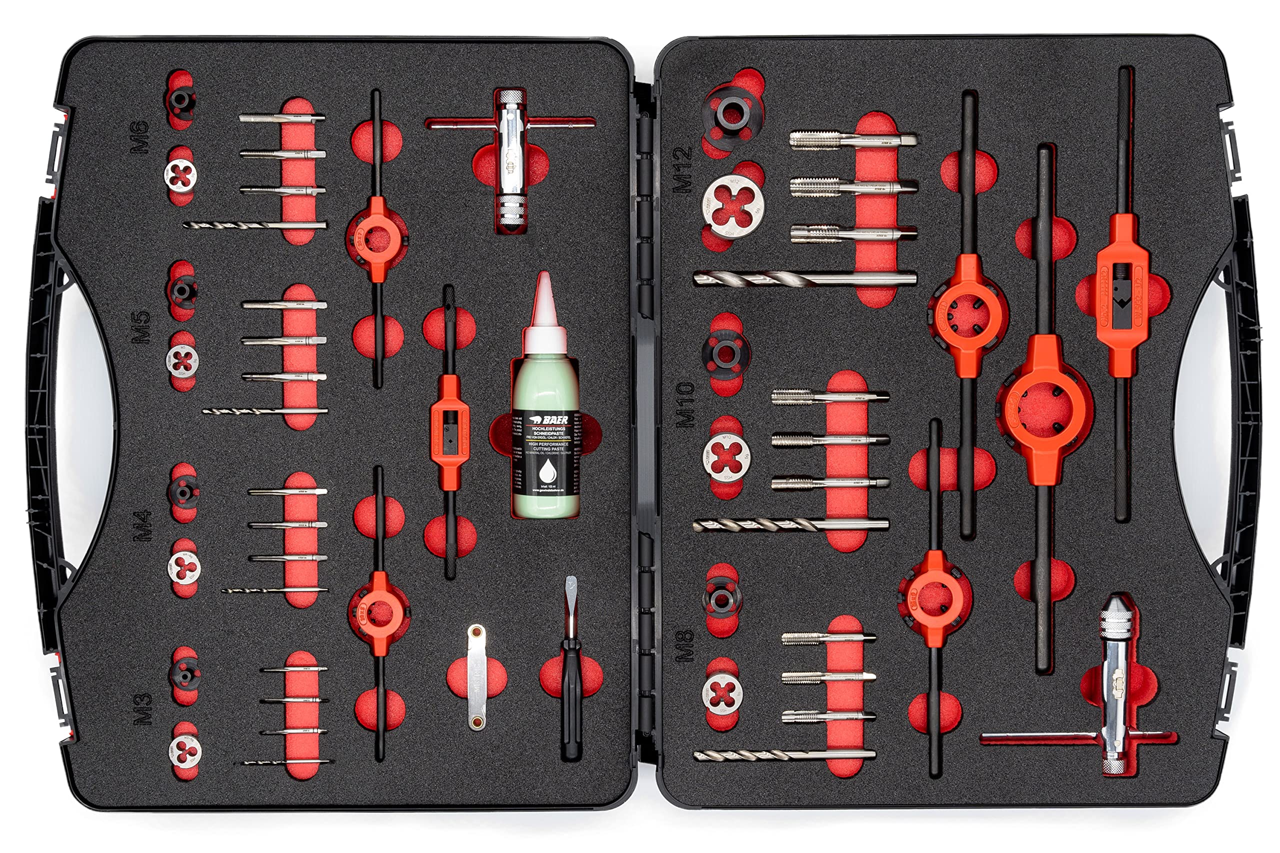 6PZ FILETTATURA METRICA PUNTE DA TRAPANO HSS M3 M10 Con Codolo Esagonale Da 1 4