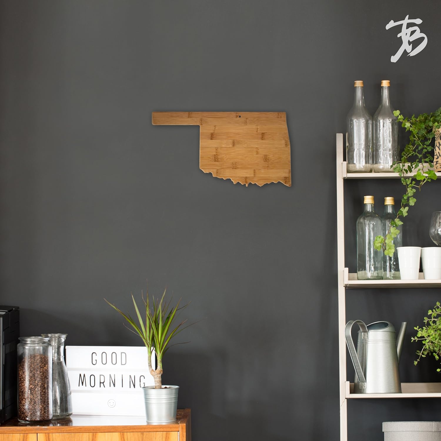 Totally Bamboo Oklahoma State Shaped Bamboo Serving and Cutting Board - Image 4