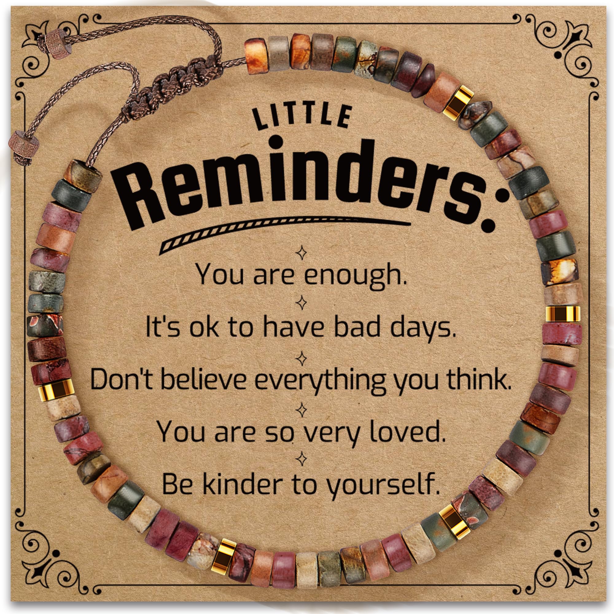 ZOKCC Inspirational Gifts Bracelets for Women: Valentines Mothers Day Birthday Gifts for Women Friends Sister Mom - Healing Natural Stone Beads