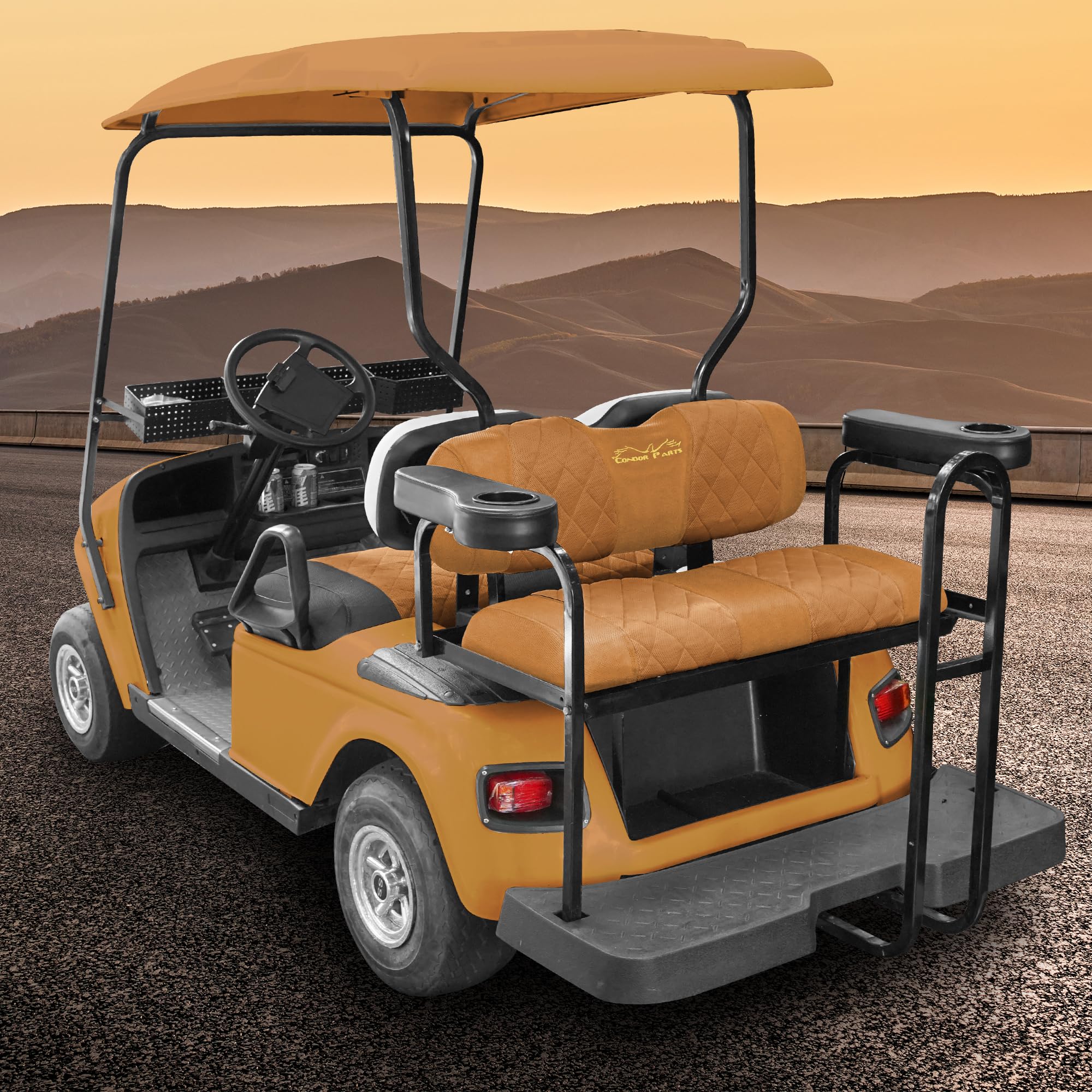 Amazon.co.jp: Jaxpare ゴルフカートシートカバー 後部座席/後部座席