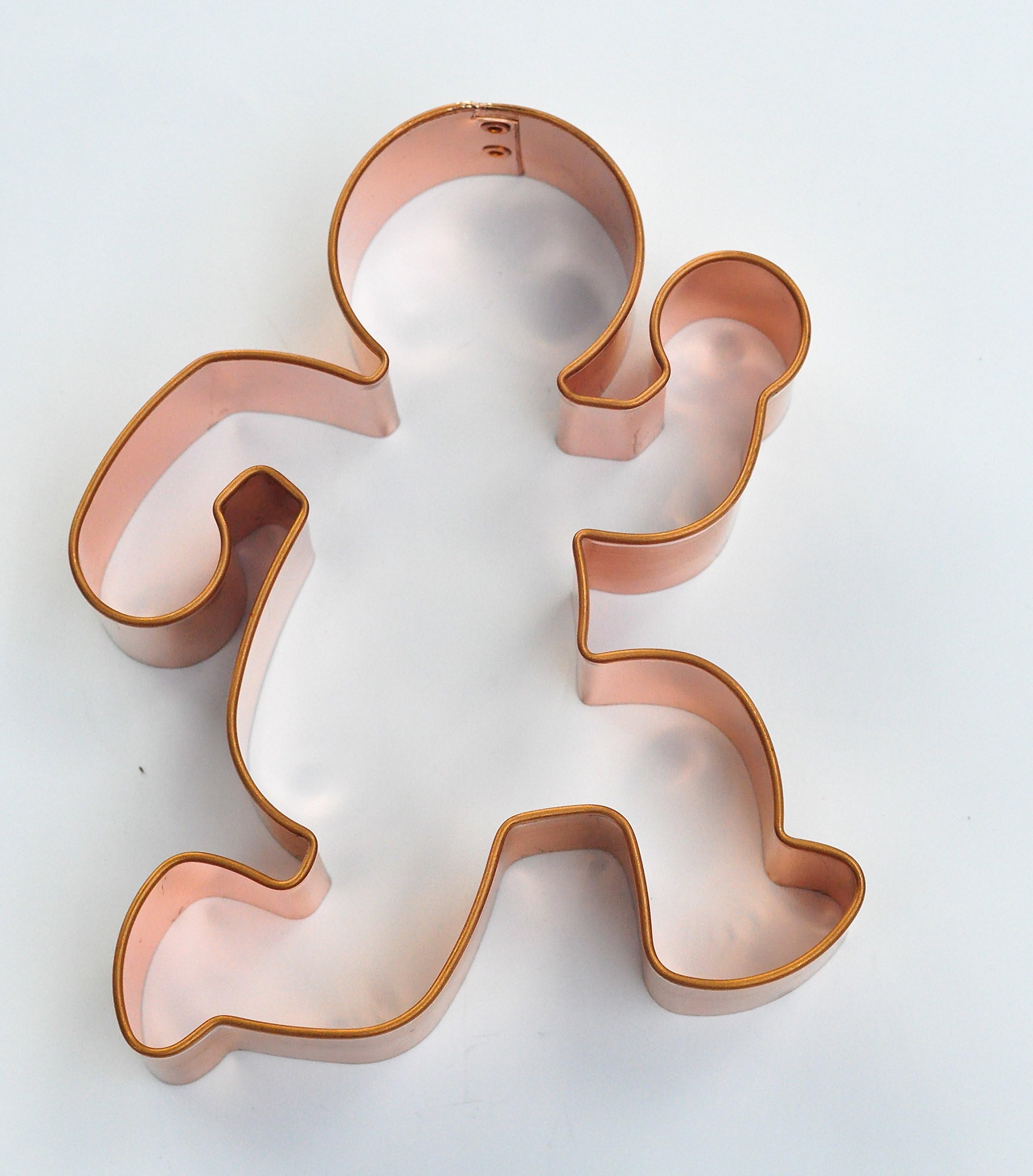 ecrandal Running Gingerbread Man professional quality copper cookie cutter