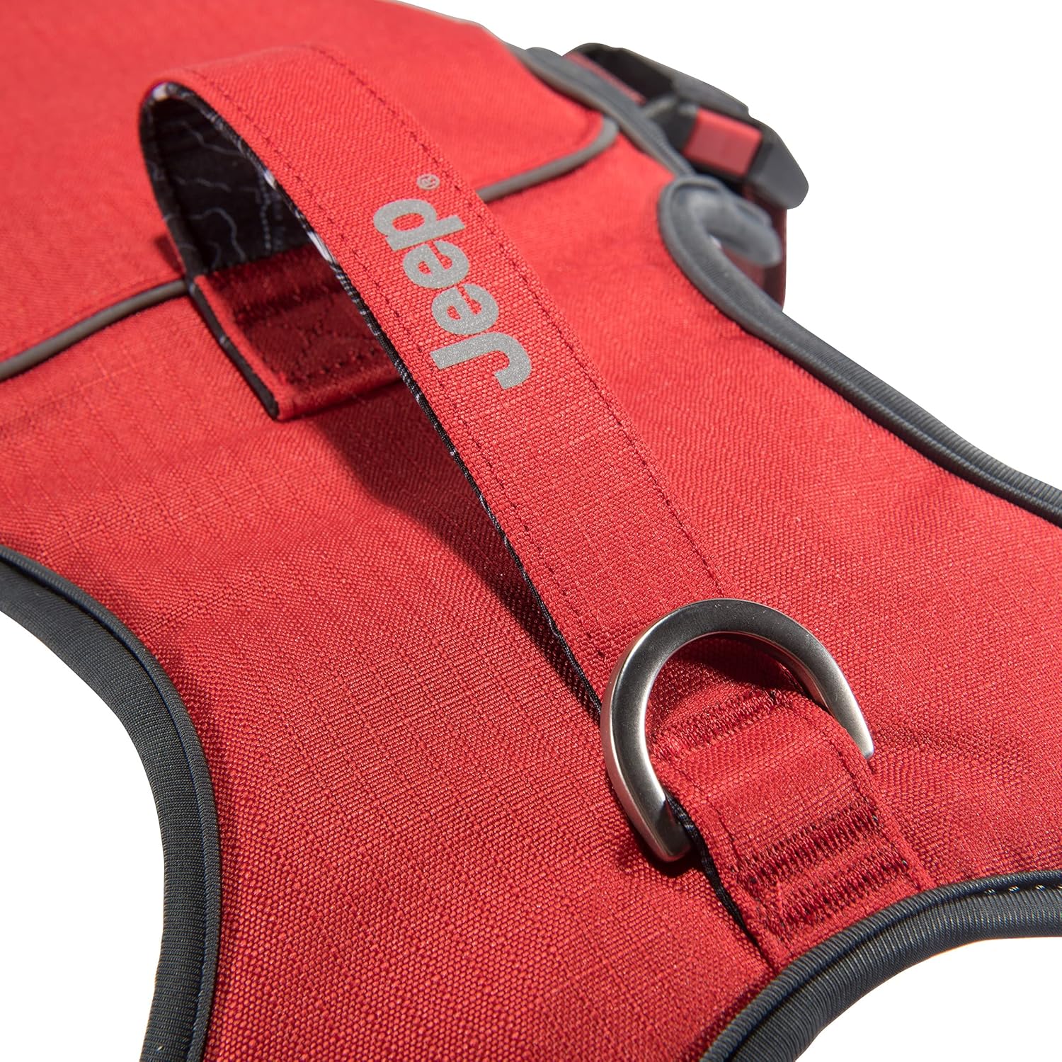 Jeep Off-Road Dog Harness, Adjustable Webbing Harness with Ripstop Shell Fabric and Quick Grab Handle, Colorado Red, X-Large : Everything Else