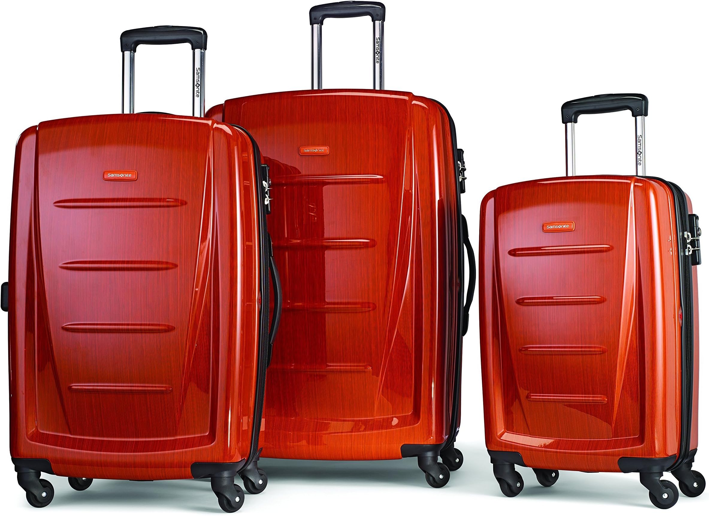 Winfield 2 Hardside Expandable Luggage with Spinner Wheels, Orange, 3-Piece Set (20/24/28)