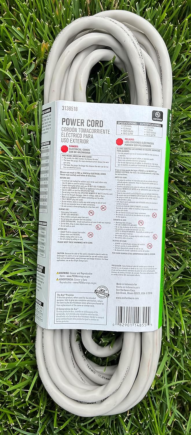 Ace Landscape Extension Cord (OUSJT163025BE)