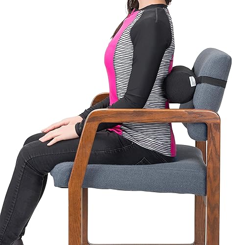 Miniatura 2 de LitoTree Rollo lumbar para apoyo de la espalda  100 espuma viscoelástica  Firmeza optimizada  110in de largo con 45 pulgadas de diámetro  Cubierta