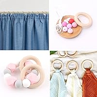 Vista 8 de Mr. Pen Birch Wooden Rings, 2.7", 10 Pack, Wooden Rings for Crafts