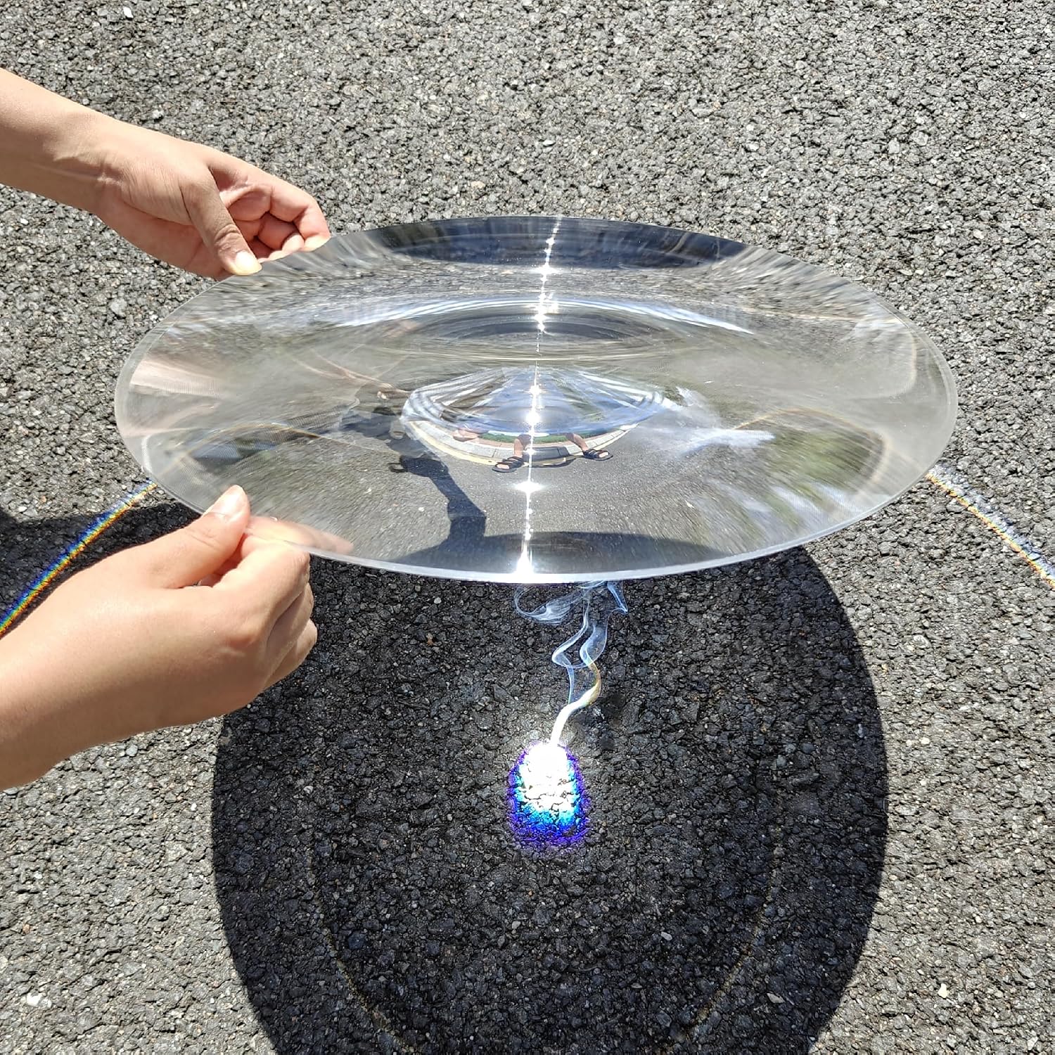 Fresnel Lens Large, Diameter 300mm (11.81"), Focal Length 600mm (23.62") Solar Oven, Solar Death ray, Fire Starter for Solar Heating, Stage Light Condenser Lenses, Optical Experiment
