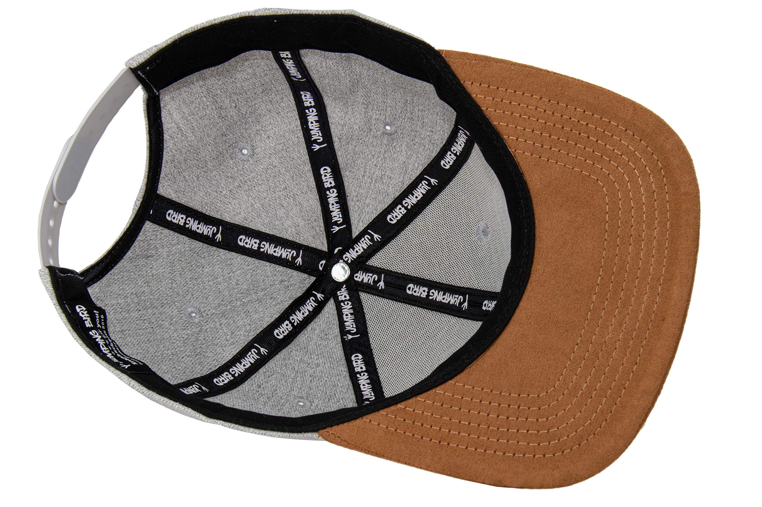 Jumping Bird Gorra de Béisbol Unisex • Gorra Snapback para Exteriores • Gorra Deportiva de Lana para Hombre y Mujer en Gris Claro • Ajustable Individualmente • Watzmann