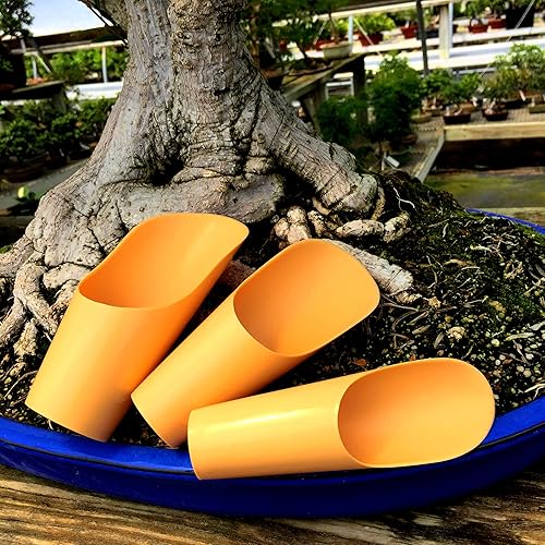 Miniatura 4 de Tinyroots - Juego de 3 cucharas de tierra de plástico, usadas por la escuela de bonsái Kaikou desde 1987