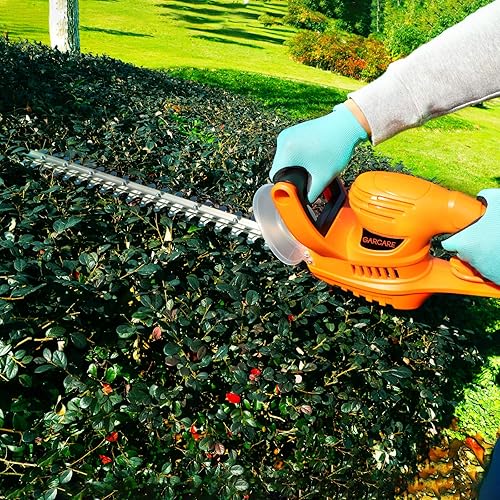 Miniatura 6 de GARCARE Cortadora de setos eléctrica con cable recortadora de árboles eléctrica cortadora de ramas tijeras de seto 48 A hoja de corte láser de