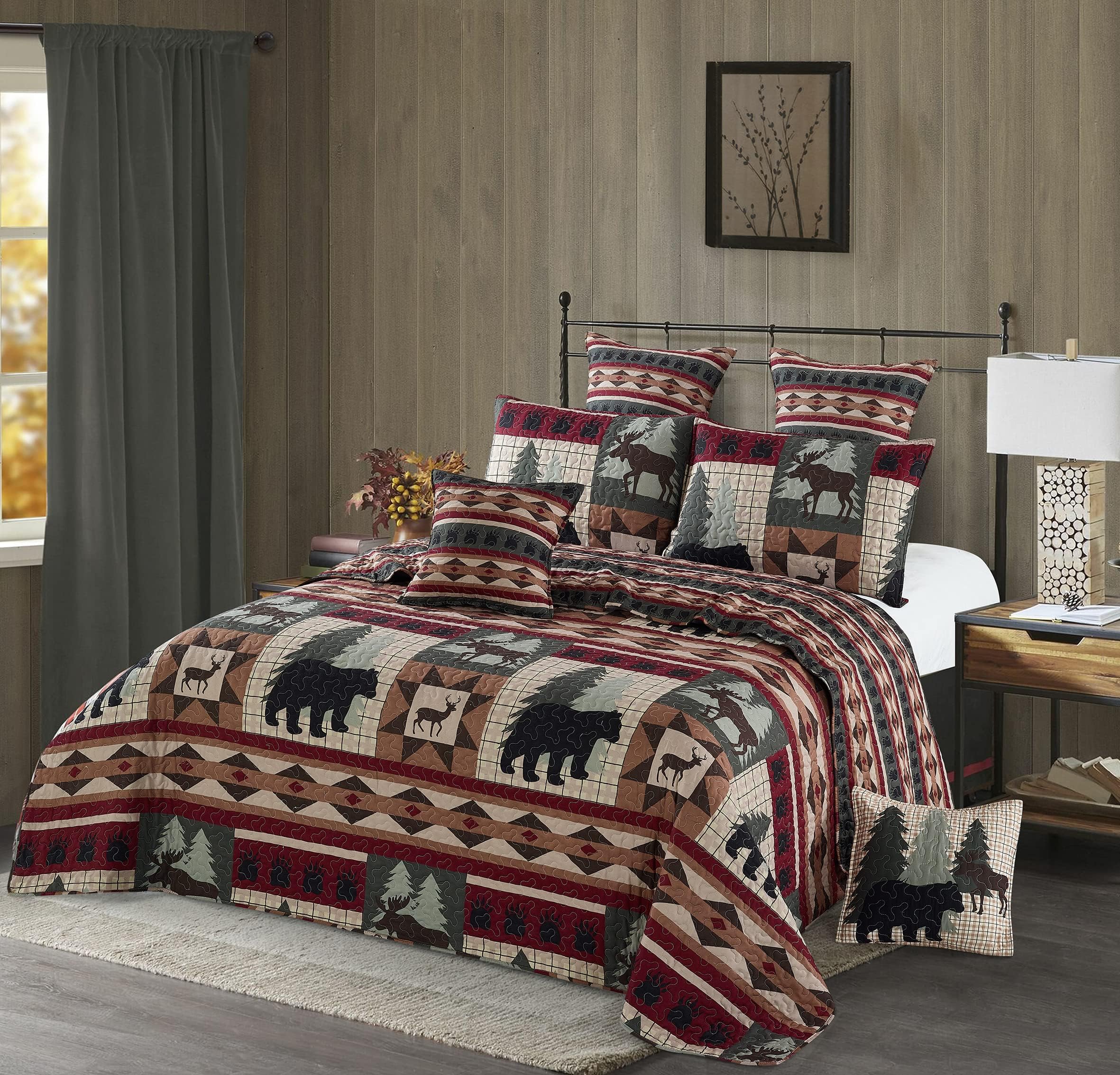 Donna Sharp King Bedding Set 3 Piece Wilderness Pine