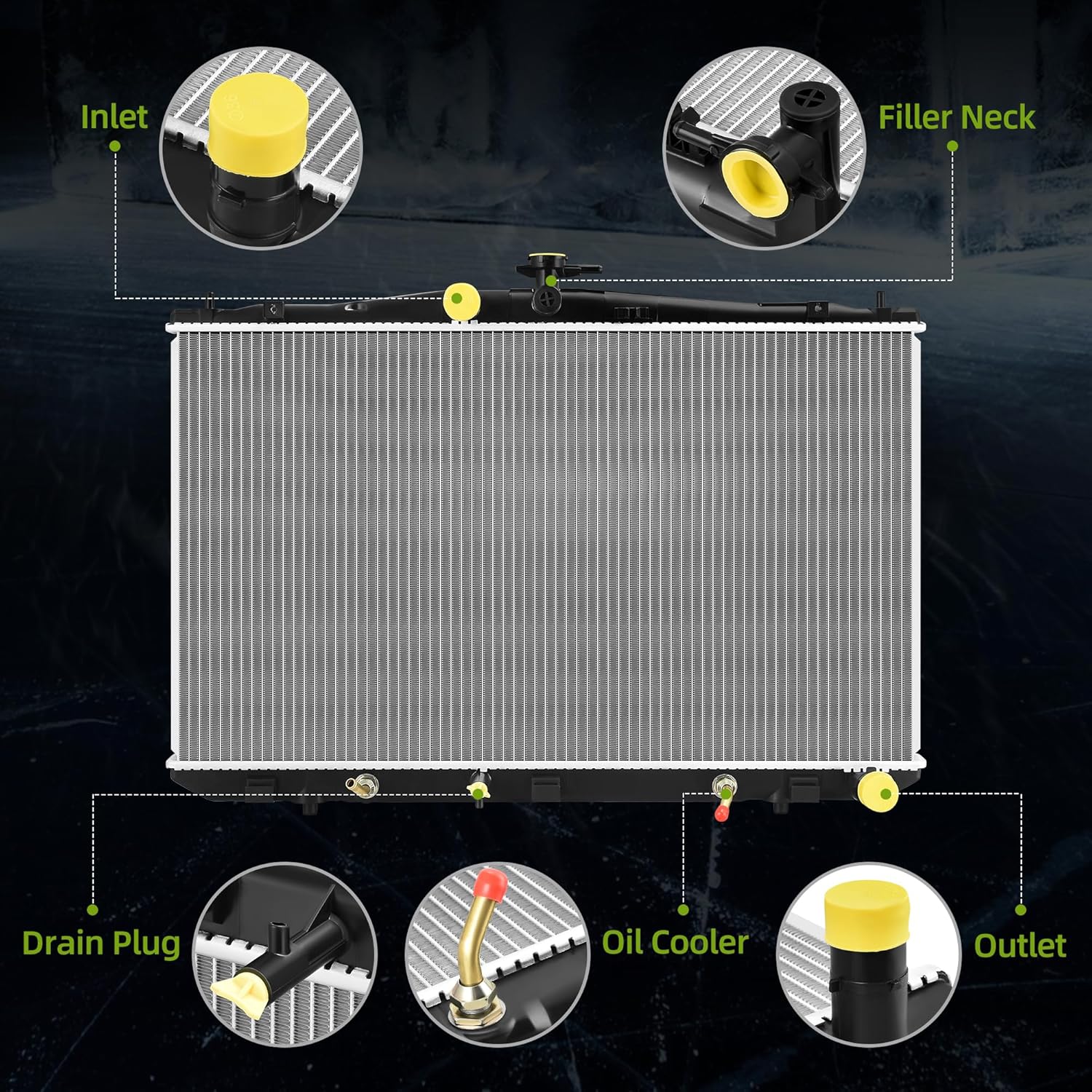 AUTOSAVER88 Radiator Compatible with 2011-2016 Sienna 2010 2012 2013 2014 2015 Lexus RX350 RX450h 3.5L V6