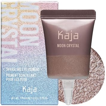 Kaja Eyeshadow - Moon Crystal | Sparkling Eye Pigment, Shimmering Brown Taupe Finish, Highly Pigmented, Glitter, 03 Tigers Eye, 0.29 Oz