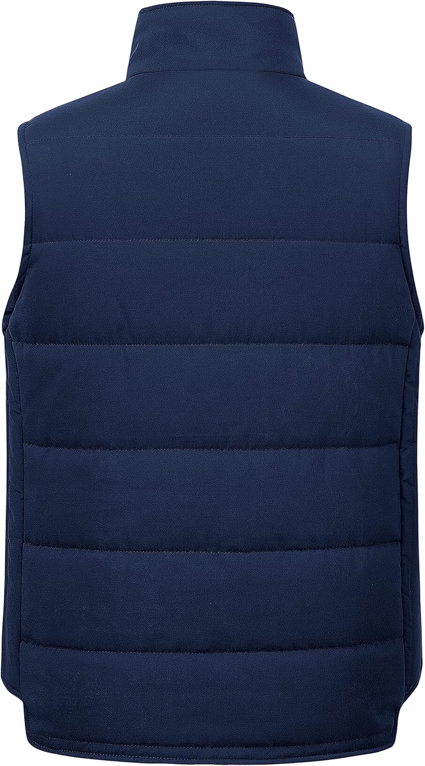 Chrisuno Men's Lightweight Winter Puffer Ski Vest Jacket Packable Outerwear - Image 2