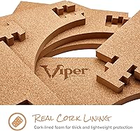 Vista 8 de Viper Defender III Cork Dartboard Surround Reversable Wall Protector, Fits 17.75" and 18" Bristle Dartboards, Compression-Fit Tool-Free Easy