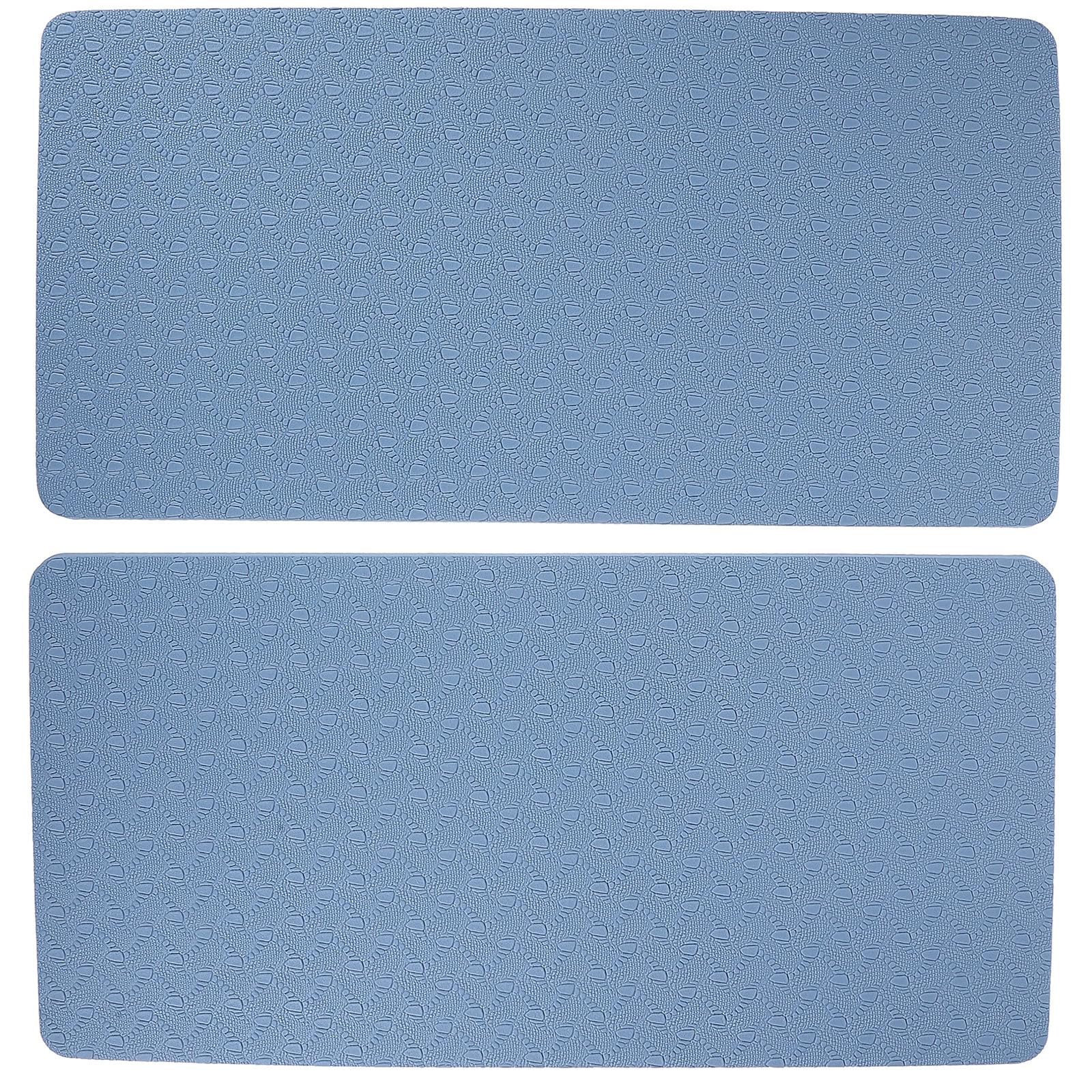 Yoga Knee Cushion and Ankle Support Pad Set Light Blue Pair Non-Slip Yoga Exercise Mat for Training Pilates
