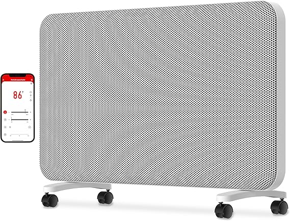 Princess Electric 1500W Black Smart Panel Heater - View #8